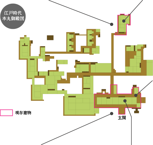 江戸時代本丸御殿図