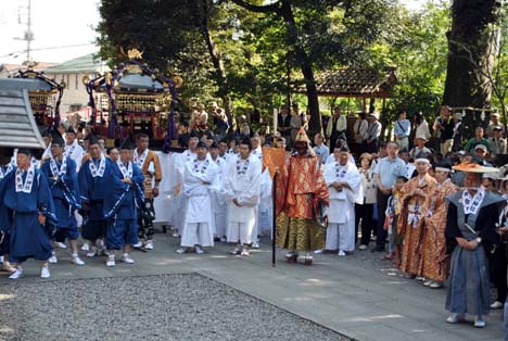 神幸祭前の川越氷川神社