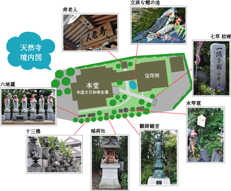 天然寺　境内図