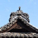 南大塚菅原神社　拝殿の屋根瓦