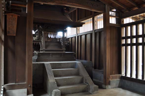 木野目稲荷神社 本殿 付嘉英５年棟札